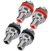 Monosaudio C401R 4Pcs RCA Socket Terminal Pure Copper Rhodium Plated