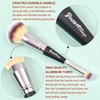 Makeup Brush for Foundation Application, Dual-Ended with Powder and Angled