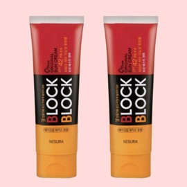 Autry Autri Block & Block Original Sun Cream SPF42 PA++, 80g, 2 units / 오뜨리 블록 앤 블록 오리지널 선크림 SPF42 PA++, 80g, 2개
