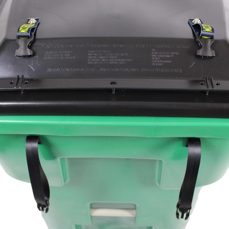 Trash Lock Original Two Strap Lid Lock, Very Secure, Deter