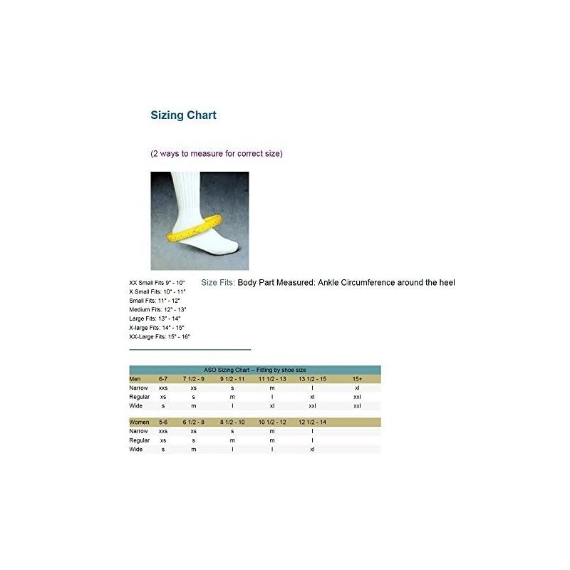 ASO EVO Ankle Stabilizer Support Black Large