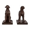 Creative Co-Op 2-Piece Resin Dog Bookends, Black
