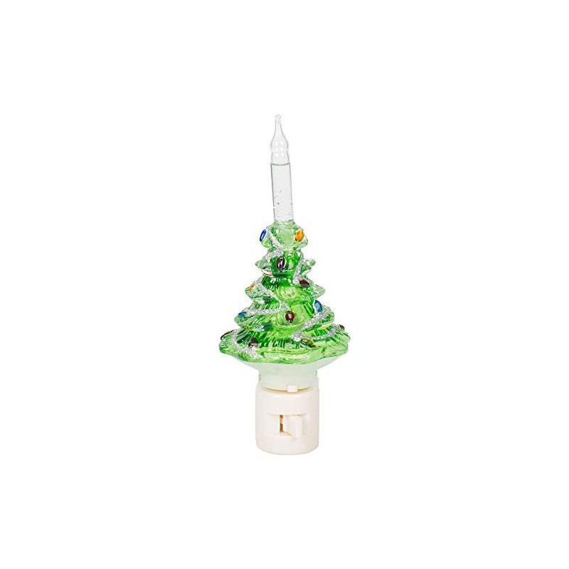 Roman 33676-7" Christmas Tree Bubble Light Night Light
