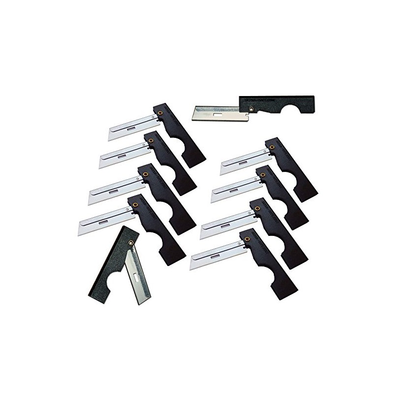 Derma-Safe Folding Utility Razor (10-Pack) for Survival & First Aid