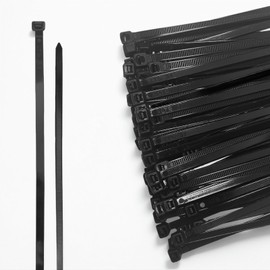 10 Inch Heavy Duty Zip Ties 100 Pack - 50lb Tensile Strength, UV Resistant,Self-Locking, Multi-Purpose Wire Management Ties for Home, Office, Workshop, Outdoor & DIY Projects