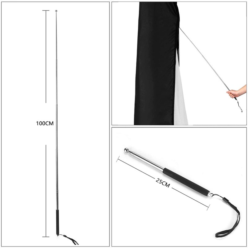Sekey Sonnenschirm Schutzhülle mit Stab, Abdeckhauben für Ø 350cm /
