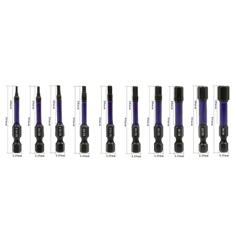 Magnetic Allen Wrench Drill Bit Set Impact Hex Head Allen