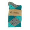 Mysocks Calcetines largos unisex hasta la rodilla, Turquesa menta sobre