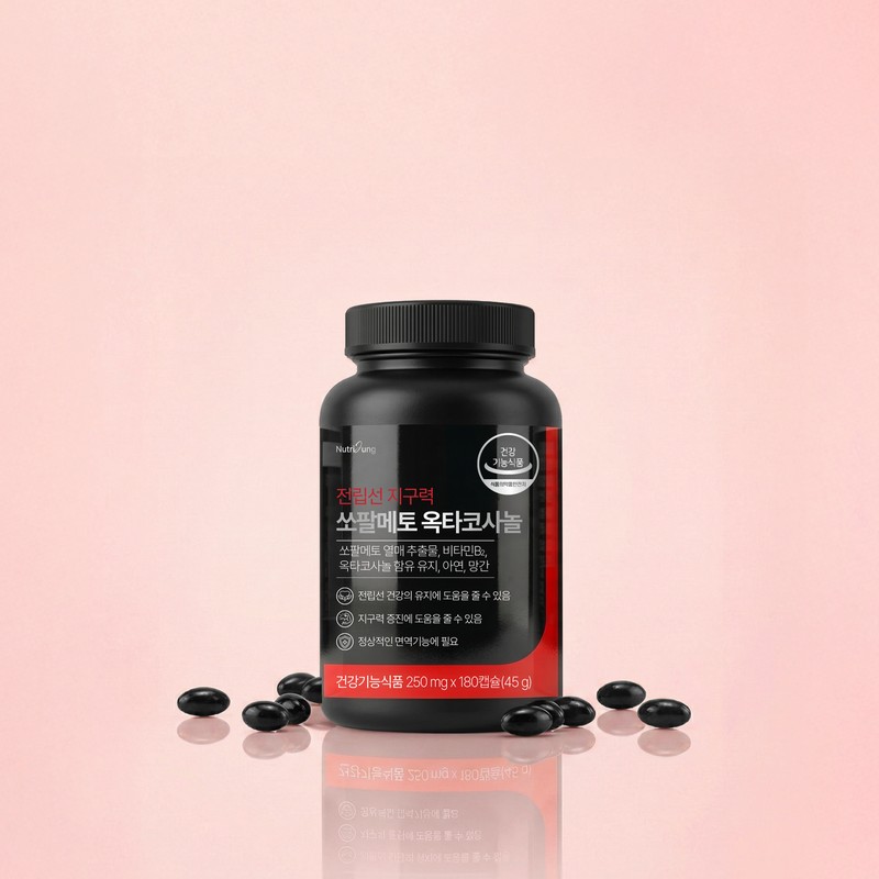 NutriZheng Prostate Endurance Saw Palmetto Octacosanol Large Size, 180 Tablets,