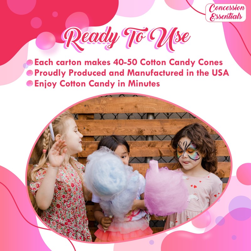 Cotton Candy Floss Sugar -Pink Vanilla and Blue Raspberry /3lb