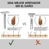 Veraly Rastrillo Clasico Barbero Desarmable Acero Inoxidable Full