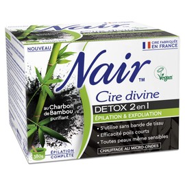 Nair 2-in-1 Detox Hair Removal Wax with Charcoal 380 g Pot