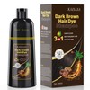 Dark Brown Hair Dye Shampoo Hair Colour Dark Brown 3-in-1