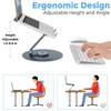 Swivel Laptop Stand for Desk, Adjustable Height Aluminum Computer Stand