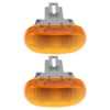 LT Easiyl 2pcs 2Pin 12V Front Wing Side Indicator Repeater
