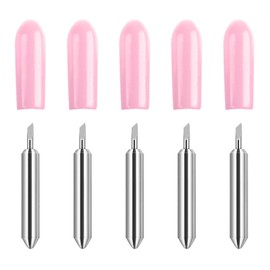 Sangcca 5 Pcs Replacement Blade for Joy Cutting Blades, Cutting Blades for Joy Cutting Plotter Blades, 30° Fine Point Blades, with Blade Holder Base for