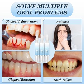 Neslemy Gum Shield Therapy Gel, Instant Treatment Essence, Dentizen Gum Therapy Gel, Teeth Whitening Essence Pen (3PCS)