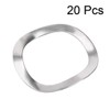 sourcing map 10Pcs 0.63" x 0.83" x 0.01" 304 Stainless