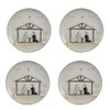Split P Away In a Manger Salad Plate Set of