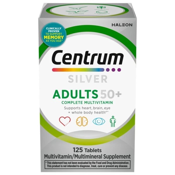 Centrum Silver Adults 50 Plus Multivitamin With Vitamin C, D
