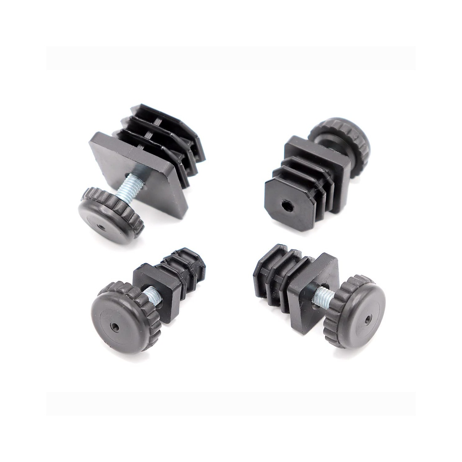 Threaded Plug 40 x 40 mm Insert Socket for Square Tube with Adjustable ...