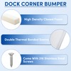 ORLANG 2Pack Dock Corner Bumpers,PVC Boat Dock Fenders with Stainless