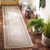 SAFAVIEH Courtyard Collection 2'3" x 12' Beige/Brown CY8477 Indoor/ Outdoor-Waterproof