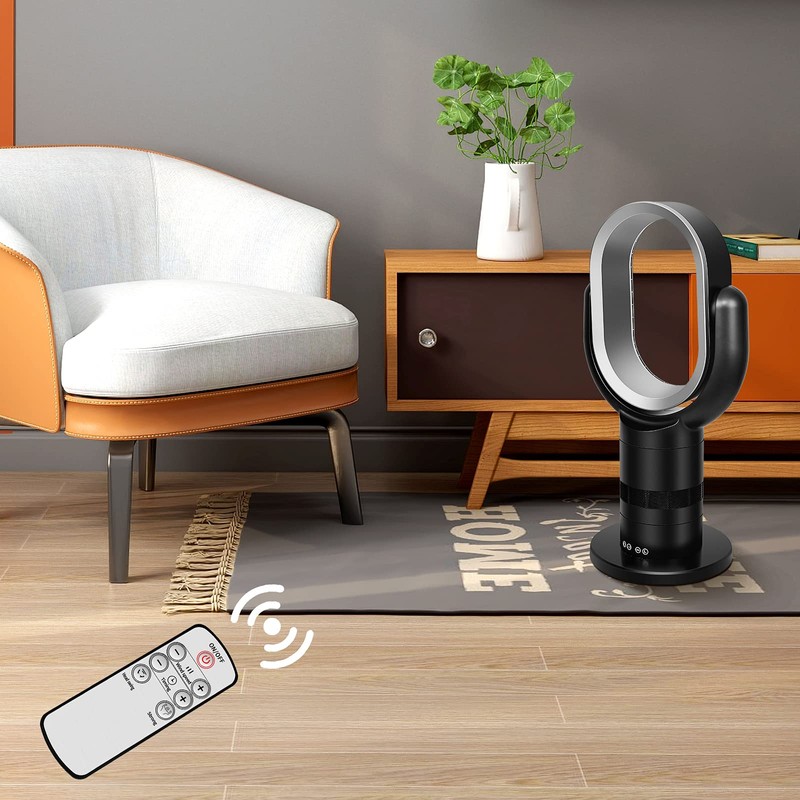 Portable Bladeless Tower Fan, 10 Speeds Settings, 10-Hour Timing Closure,
