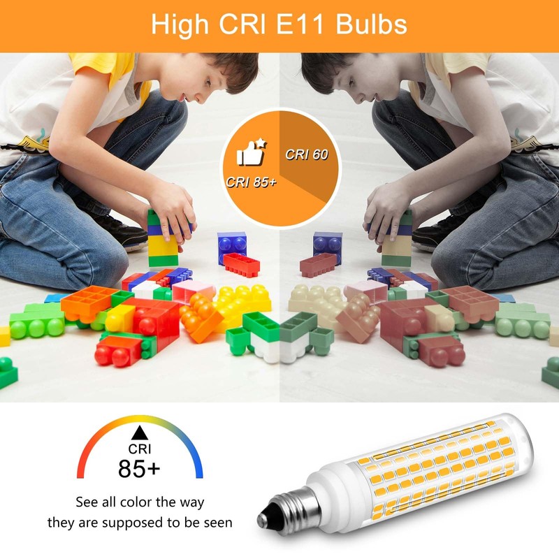 Megereet JDE11 LED Bulb 100W Halogen Bulbs Equivalent,T4 Mini Candelabra