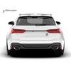 Firefighter Support Black Accent Chrome Auto Emblem