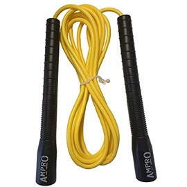 Ampro Trickstar Long Handle Freestyle Jump Rope - Skipping Rope - Black/Yellow