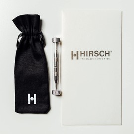 HIRSCH Osiris Watch Strap - Watch Strap in Shiny or Natural Calf Leather - 12 to 24 mm, 20 mm