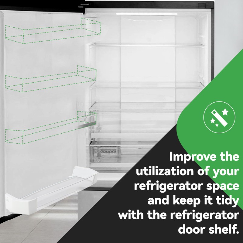 KUAFU WR71X10409 Replacement Refrigerator Door Shelf Bin Compatible with GE