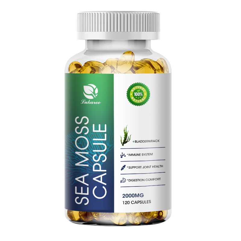 Irish Sea Moss Capsules With bladderwrack Supplemene Digestion Comfort 120Pc