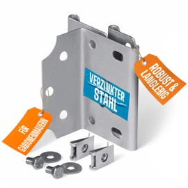 bellissa Mounting Bracket for Gabions – 98127 – Mounting Bracket for Gabion Baskets – 4.5 x 9.2 cm