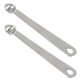 BERYLER 2PCS 1/16 Teaspoon(1/16tsp, Pinch) Single Tiny Measuring Spoon, Small Individual Stainless Steel Measure Spoons Only
