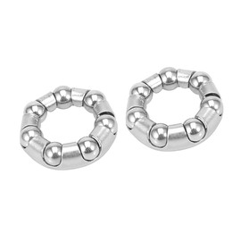 A ABSOPRO 25mm x 7 Bicycle Ball Bearings Crank Wheel Bearing Retainer Set of 2