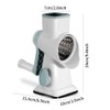 EDEFISY Cheese Grater Hand Crank Rotary Cheese Grater with Handle,3-in-1