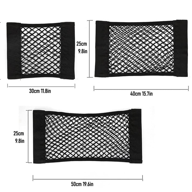 Car Boot Storage Nets, 4 PCS Car Net Pocket Cargo