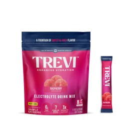 TREVI™ Sugar Free Electrolytes - Drink Mix Hydration Powder Packets - 8 Count - Raspberry