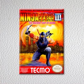 NES - Ninja Gaiden III 3 (NEW High Quality Box Art FRIDGE MAGNET)