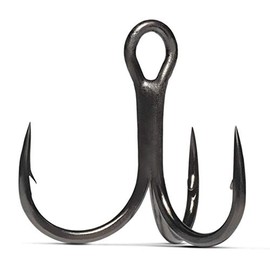 treble hook vmc spark point 7545 black nickel - nº2 - 5 hooks
