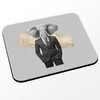 Mauspad, grau, Motiv: Elefant, Wall Street Collage Art, Surrealismus, Business,