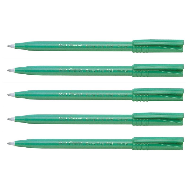 PENTEL Pentel R56 Fine Point Rollerball Pen - Black (Pack