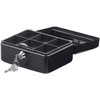 Xcase Steel Cash Box 6 Compartment Coin Tray Lock 2