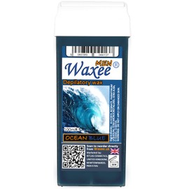 6 x 100ml roll on wax cartridge, roller wax refill, COLOPHONY FREE, Waxee (Roll on wax for Men)