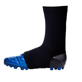 Pure Athlete Football Cleat Covers - Spats and Lace Band for Football, Soccer, Lacrosse (Black, XL)