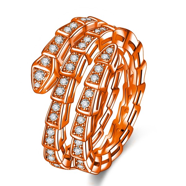 Rockyu Snake Ring, Women's, One Size Fits Most, Snake Ring,