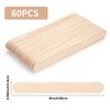 CRTWDMAN 60 Pieces Jumbo Craft Sticks, 8 Inch Natural Wooden