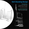 xydstay Acrylic Brochure Holder 6 Pack 4x9 Inch